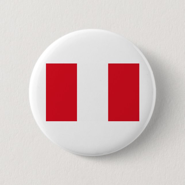 Peru Flag 6 Cm Round Badge (Front)