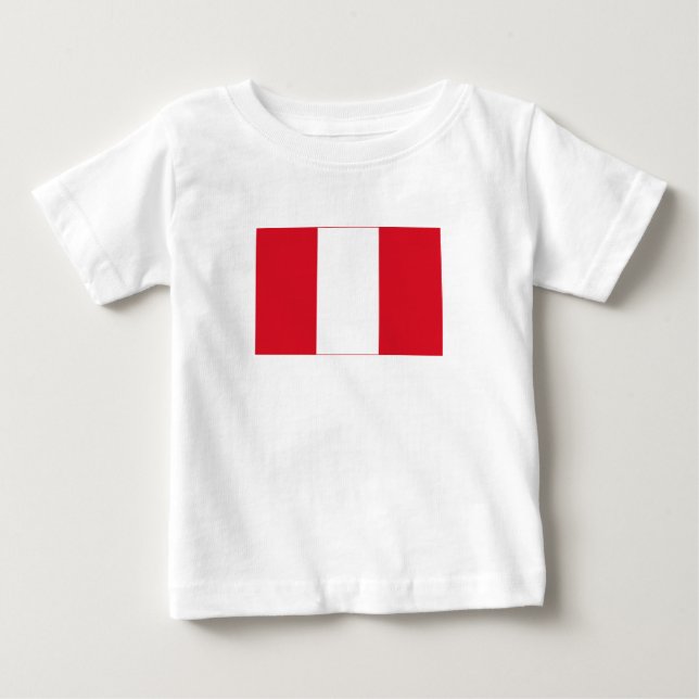 Peru Flag Baby T-Shirt (Front)