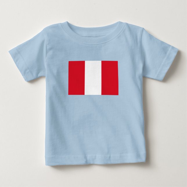 Peru Flag Baby T-Shirt (Front)