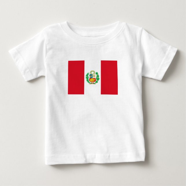 Peru Flag Baby T-Shirt (Front)