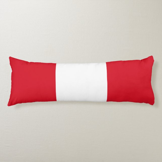 Peru Flag Body Cushion (Front)