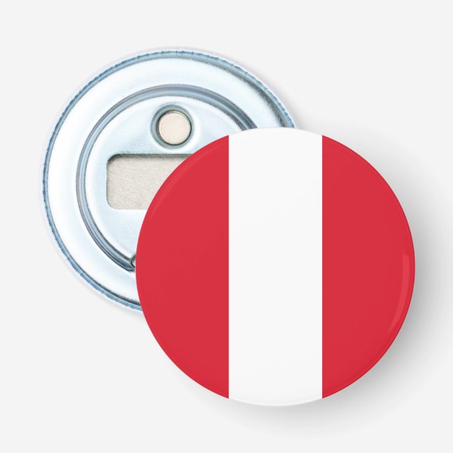 Peru Flag Bottle Opener (Front)