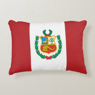 Peru Flag Decorative Cushion