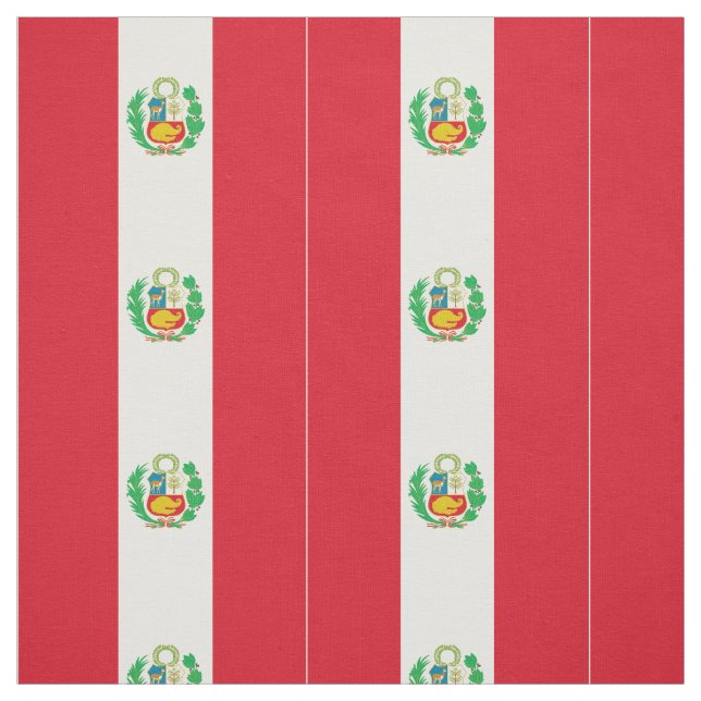 Peru Flag Fabric (Swatch)