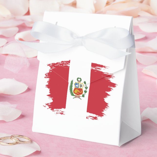 Peru flag favour box (Wedding)