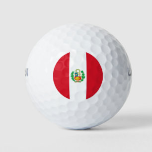 Peru Flag Golf Balls