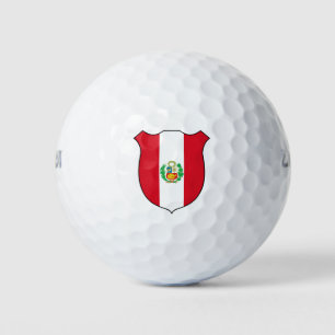 Peru Flag Grand Patriotic Golf Balls