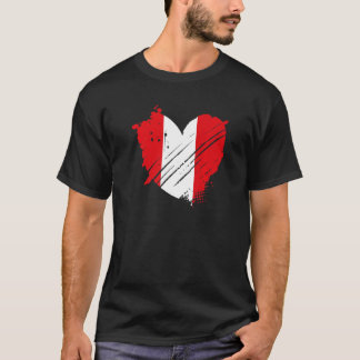 Peru Flag I love Peru It is in my DNA for Peruvia T-Shirt