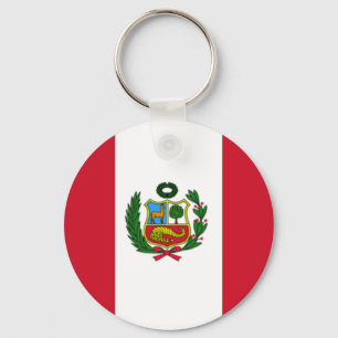 Peru flag key ring