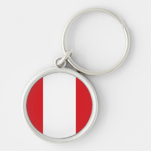 Peru Flag Keychain (Front)