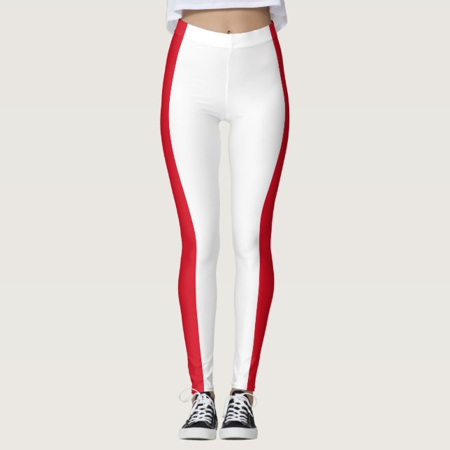 Peru Flag Leggings (Front)