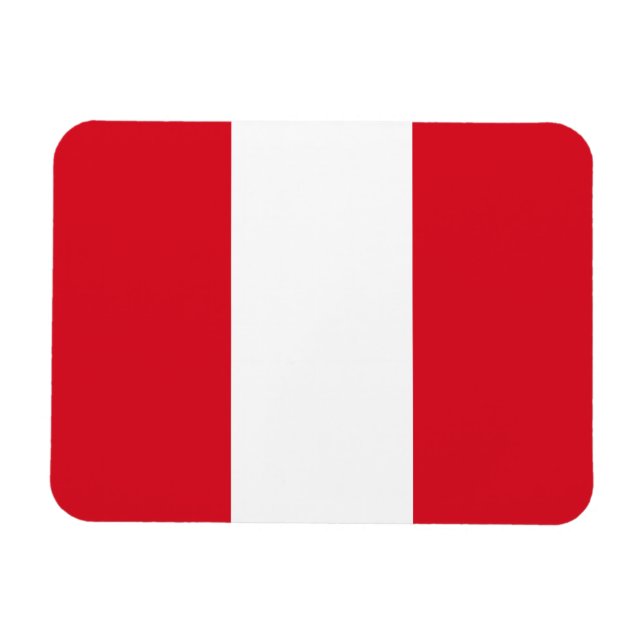 Peru Flag Magnet (Horizontal)