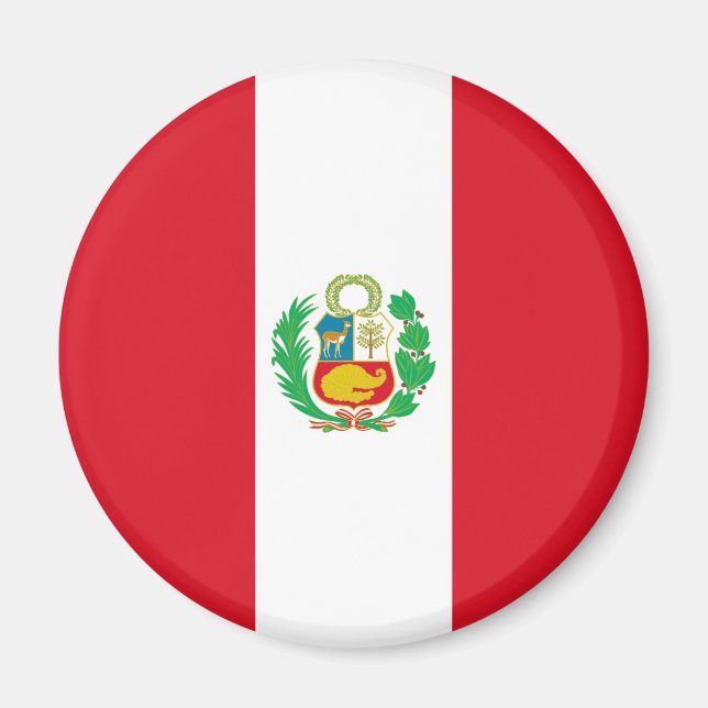 Peru Flag Magnet (Front)