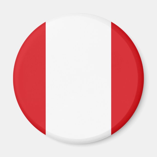 Peru Flag Magnet (Front)