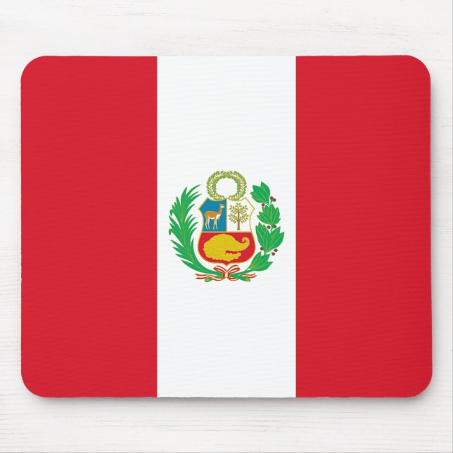 Peru Flag Mouse Pad (Front)