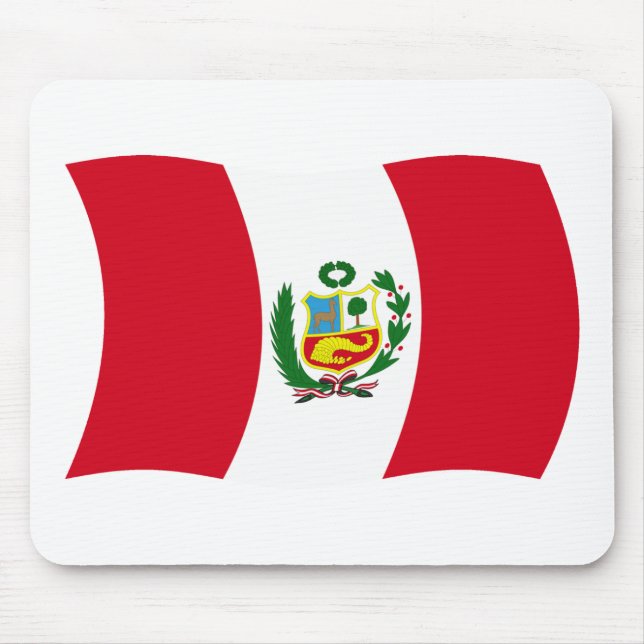 Peru Flag Mousepad (Front)