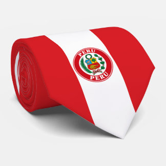 Peru Flag Neck Tie, Stylish Peruvian Flag Tie. Tie