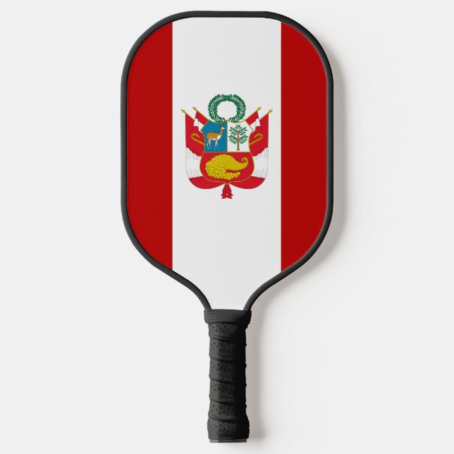 Peru flag pickleball paddle (Front)