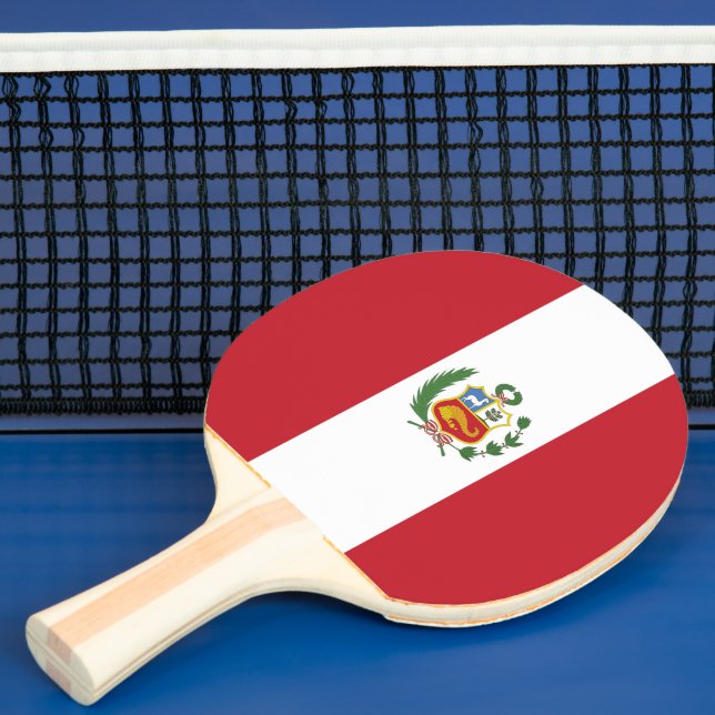 Peru flag ping pong paddle (Insitu)