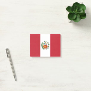 Peru flag post-it notes