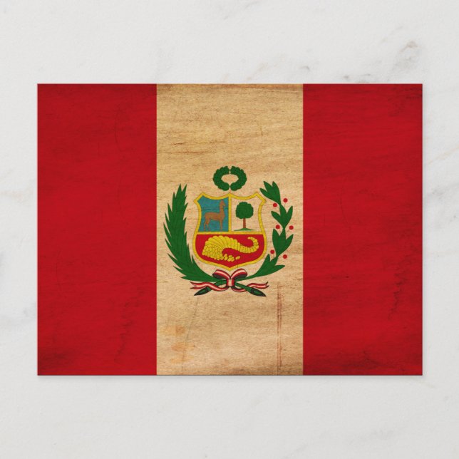 Peru Flag Postcard (Front)