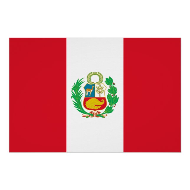 Peru Flag Poster (Front)