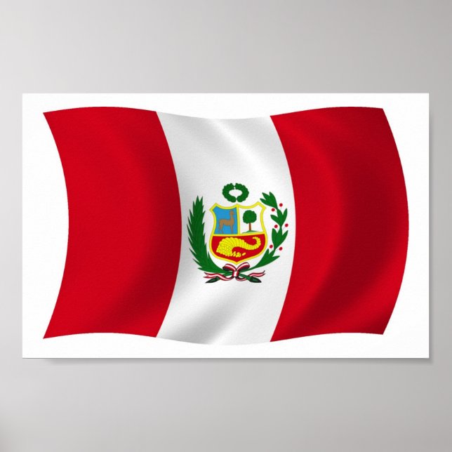 Peru Flag Poster Print (Front)