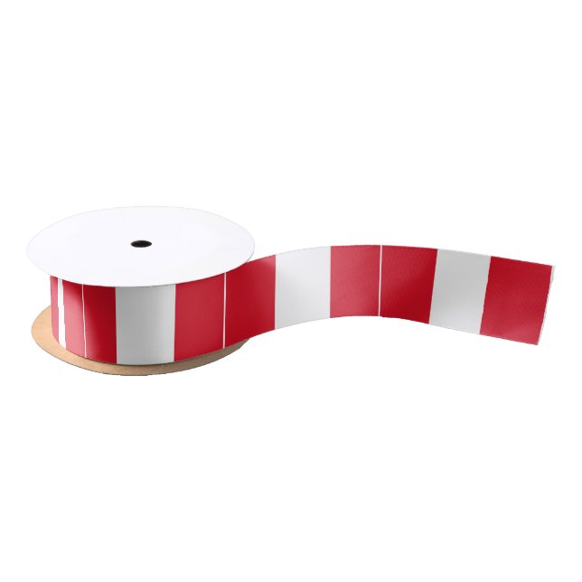 Peru Flag Satin Ribbon (Spool)