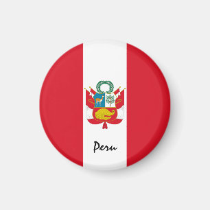 Peru, flag & South America holiday/sports fans Magnet