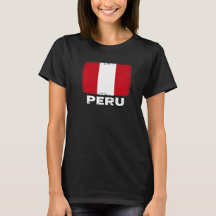 Peru Flag Support Peruvian People Women Men T-Shirt