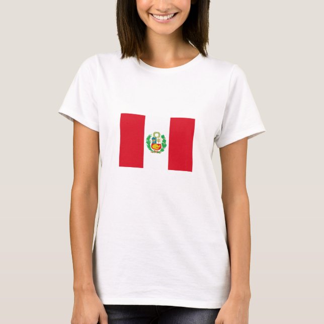 Peru Flag T-Shirt (Front)