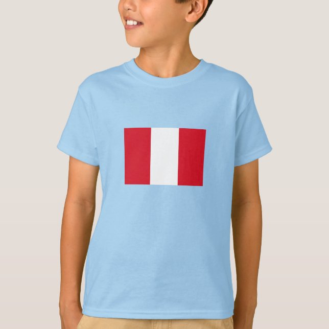 Peru Flag T-Shirt (Front)