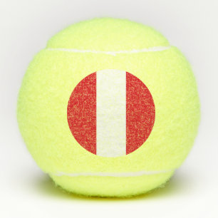Peru Flag Tennis Balls