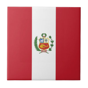 Peru flag tile
