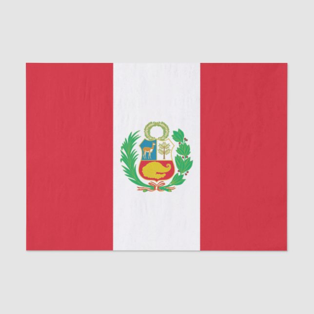 Peru Flag Tissue Paper (Front)