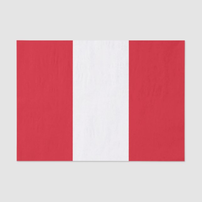 Peru Flag Tissue Paper (Front)