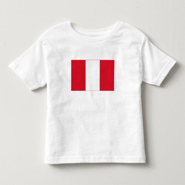 Peru Flag Toddler T-Shirt (Front)