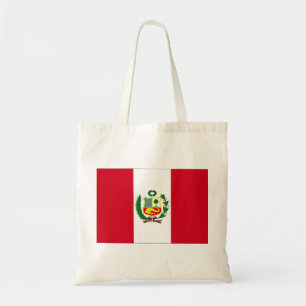 Peru Flag Tote Bag