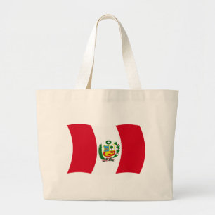 Peru Flag Tote Bag