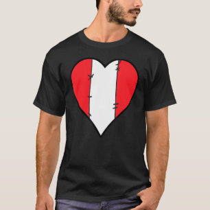 Peru Heart Peruvian Flag T-Shirt