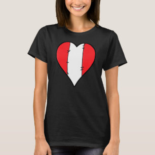 Peru Heart Peruvian Flag T-Shirt
