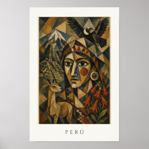 Peru Heritage Art Andean Latin America Travel Poster