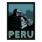 peru inca south america art deco retro poster