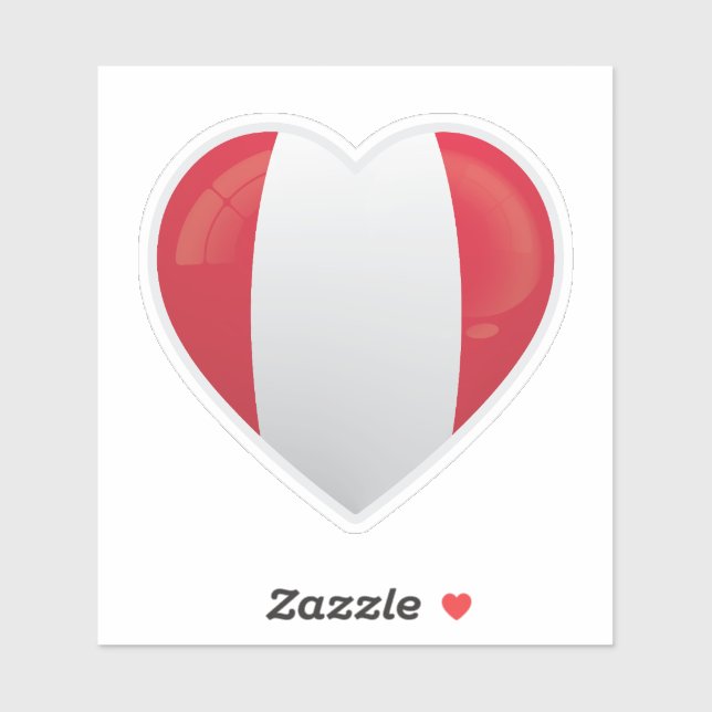 Peru Love Icon Sticker (Sheet)