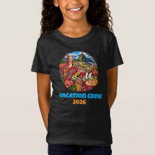 Peru Machu Picchu Llama Colourful Peruvian Culture T-Shirt