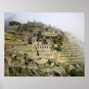 Peru, Machu Picchu. The ancient citadel of Machu Poster