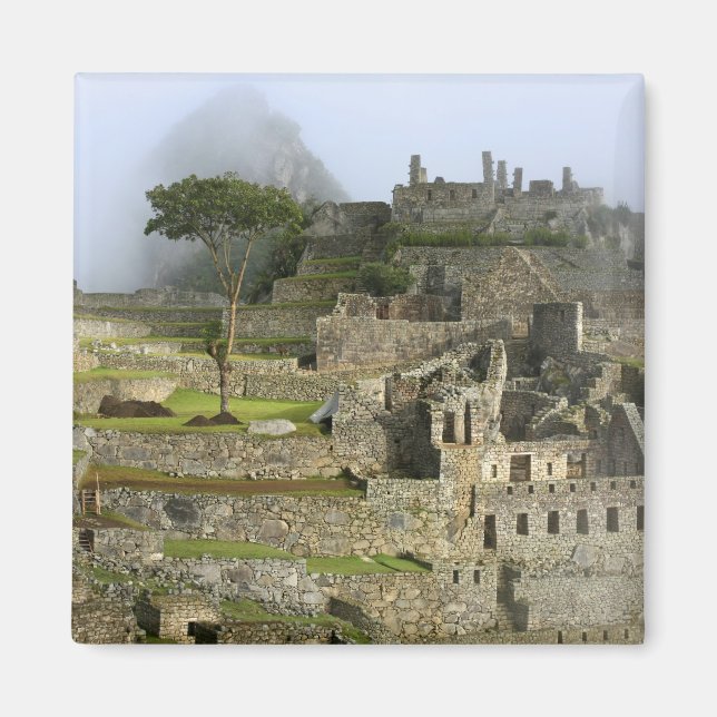 Peru, Machu Picchu. The ancient citadel of Magnet (Front)