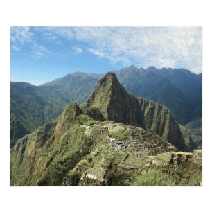 Peru, Machu Picchu, the ancient lost city of 2 Photo Print