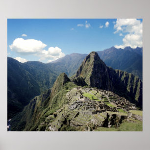 Peru, Machu Picchu, the ancient lost city of 2 Poster