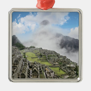 Peru, Machu Picchu, the ancient lost city of 4 Metal Tree Decoration